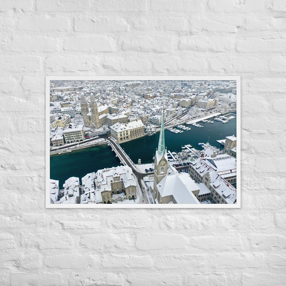 Thumbnail: Framed Poster - Fraumünster, Zurich, Switzerland