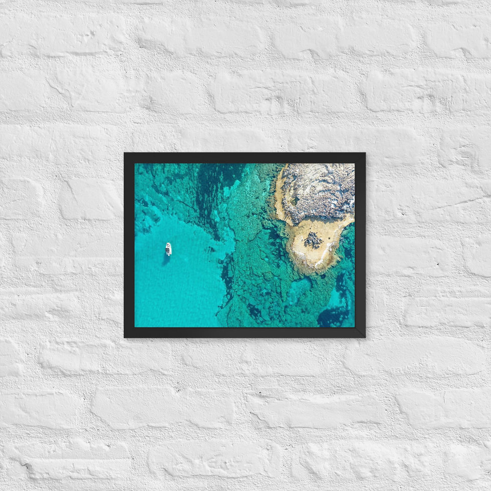 Thumbnail: Framed Poster - Blue Lagoon, Cyprus