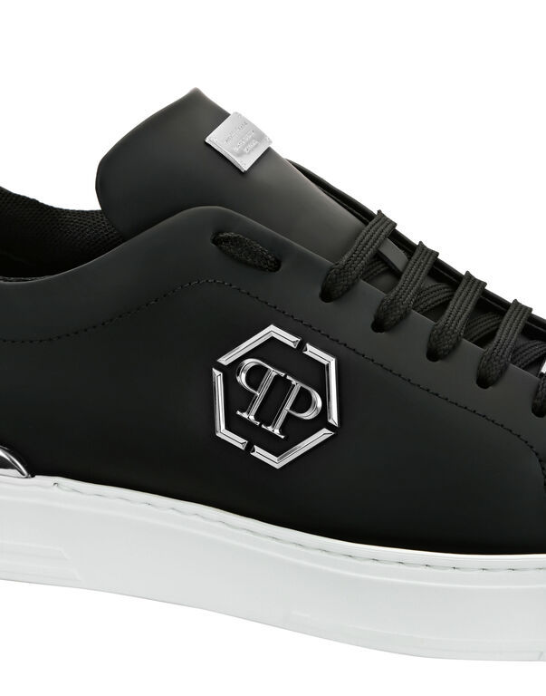 RUBBER LEATHER LO-TOP SNEAKER HEXAGON PHILIPP PLEIN