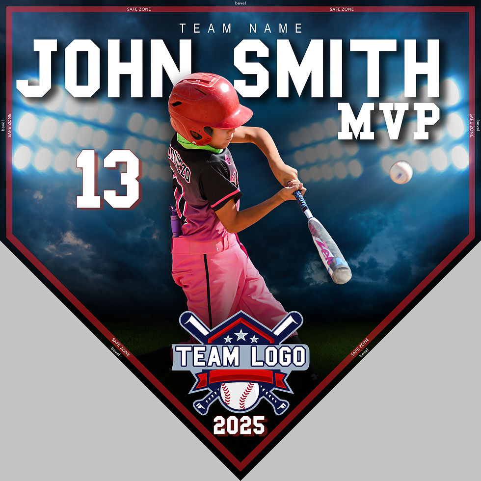 Home Plate 10 x 10 Plaque