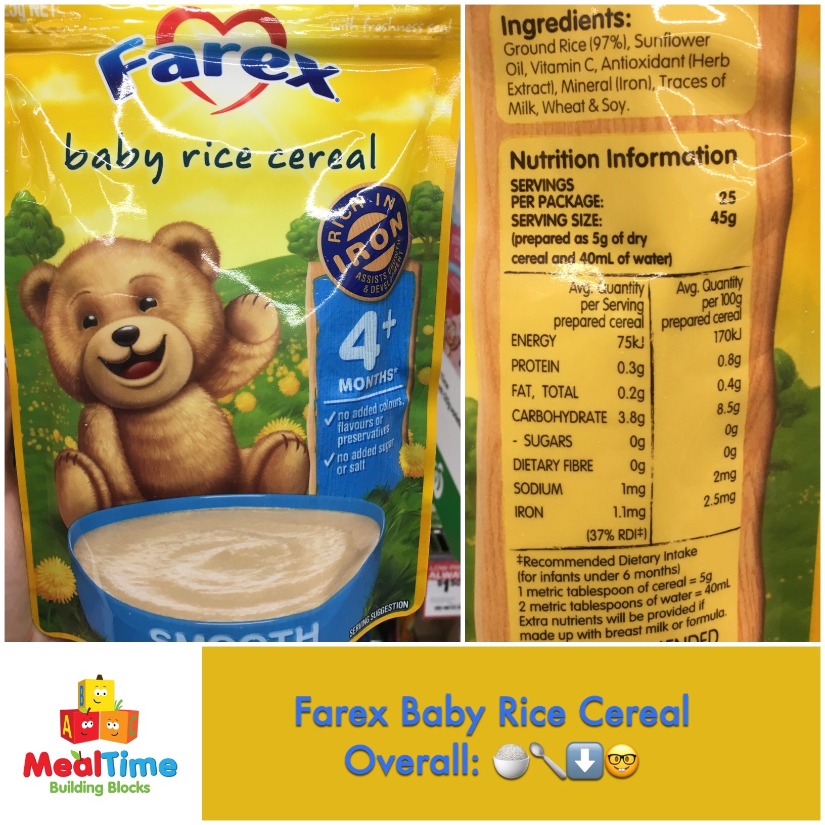 when can you give babies rice cereal in their formula