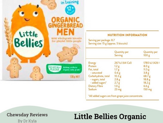 Chewsday Review- Little Bellies Organic Gingerbread Men