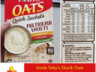 Chewsday Review- Uncle Toby's Quick Oats