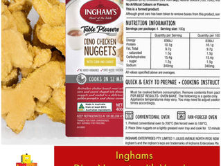 Chewsday Review- Ingham's Dino Chicken Nuggets with Veggies