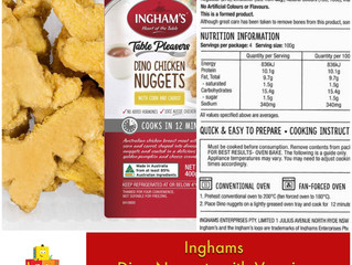 Chewsday Review- Ingham's Dino Chicken Nuggets with Veggies