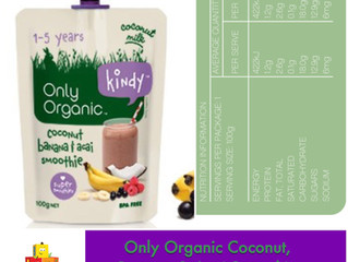Chewsday Review- Only Organic Coconut, Banana & Acai Smoothie