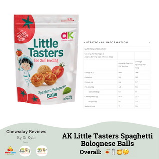 Chewsday Review - Annabel Karmel Little Tasters Spaghetti Bolognese Balls