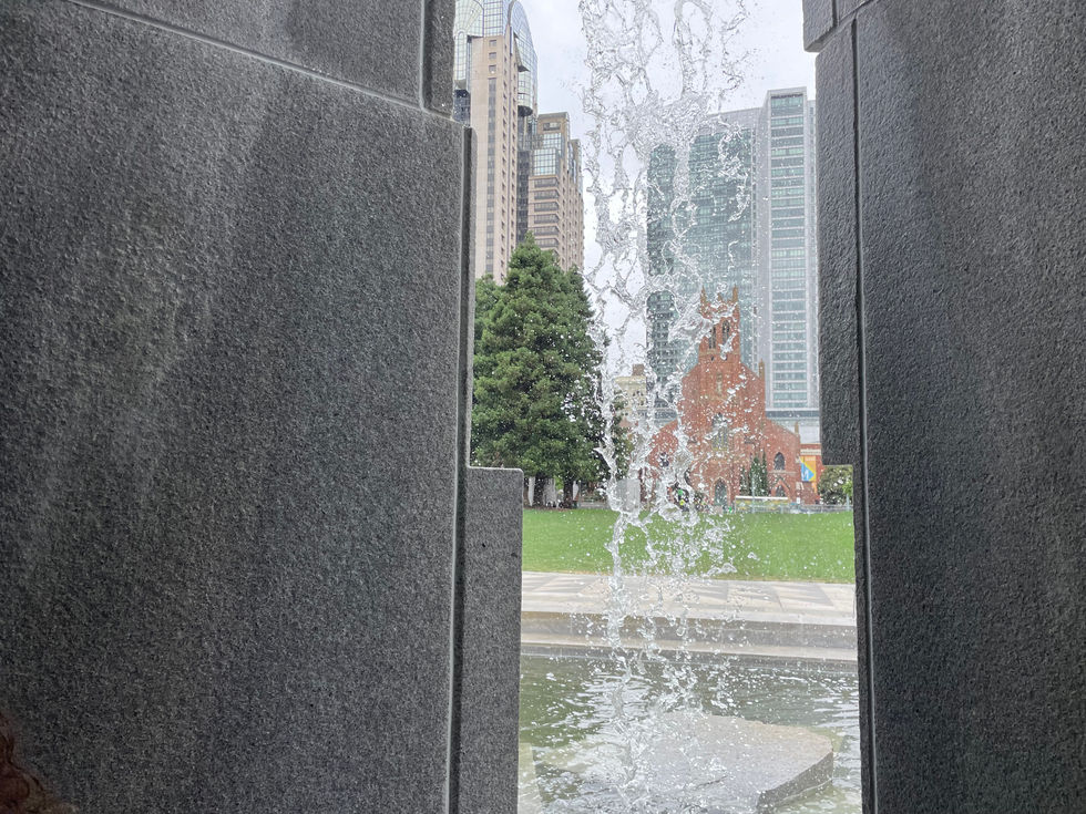 Manmade Waterfall