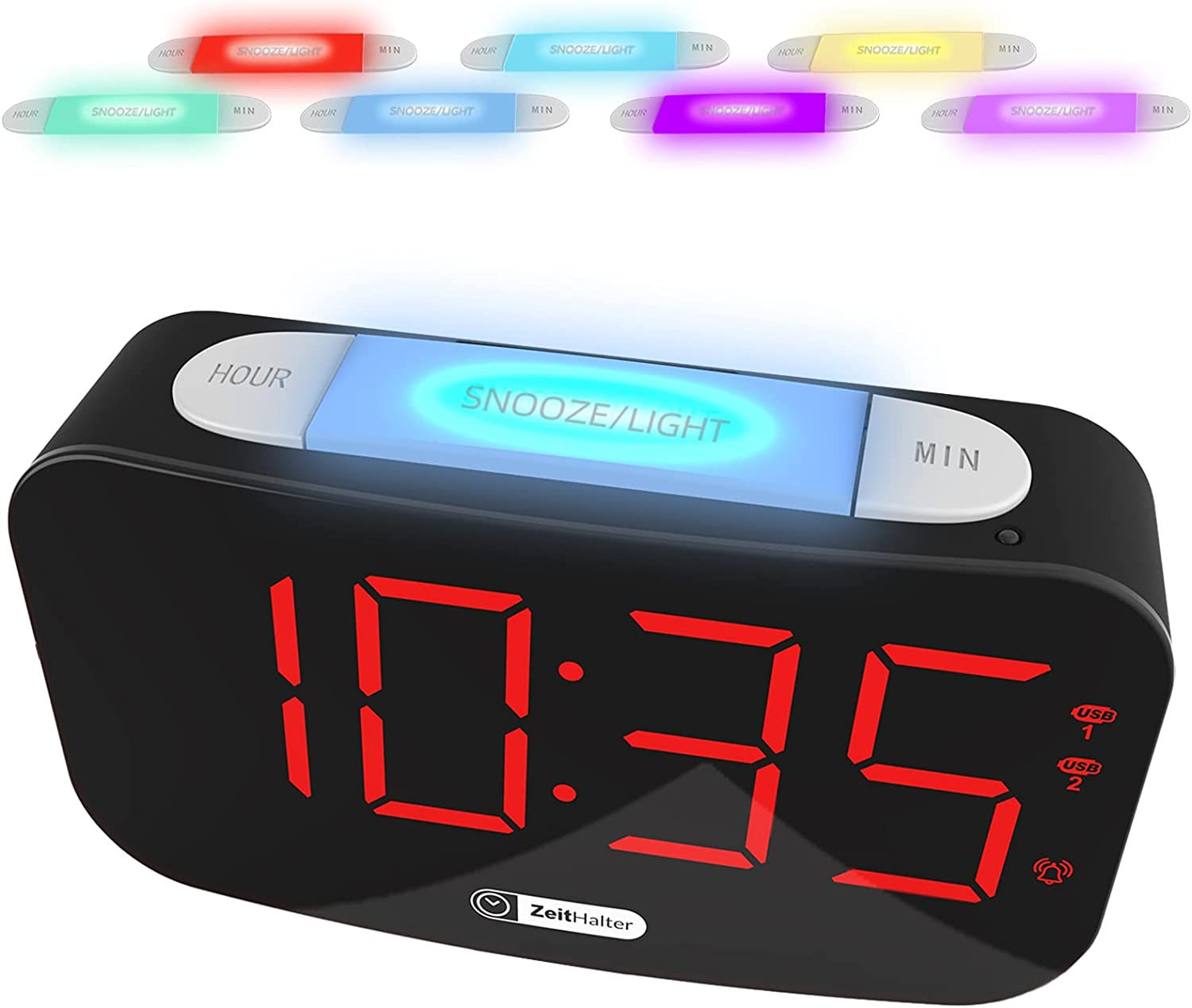 שעון מעורר עם כרית רטט