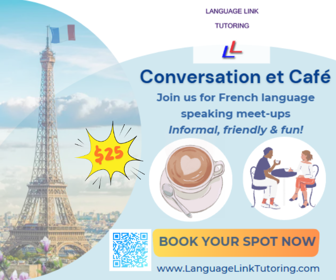 Conversation et Café meet-up: WED 20th May 2026 at 1-2pm