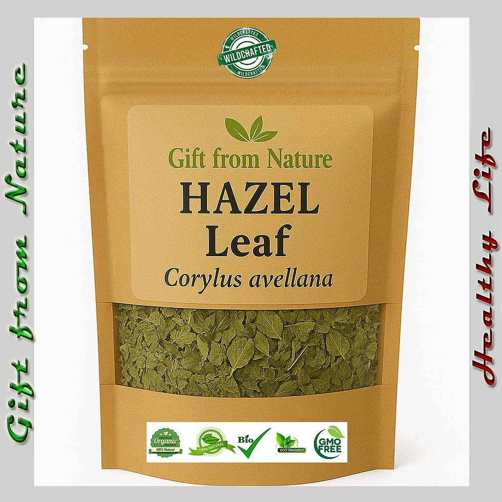 HAZEL Leaf Organic Whole Dried ( Corylus avellana l), Eldira - Natural Herbal Remedy.