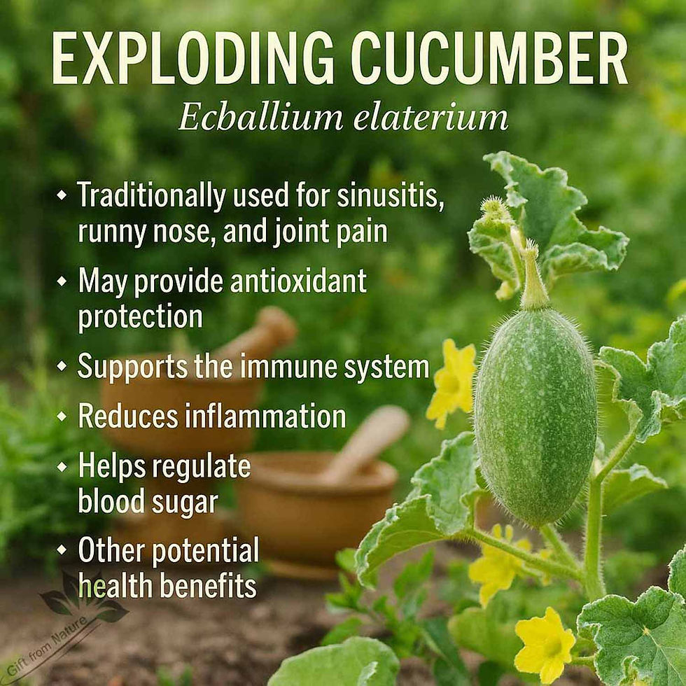 Миниатюра: EXPLODING CUCUMBER Herbal Tea Infuser Culinary ( Ecballium elaterium)