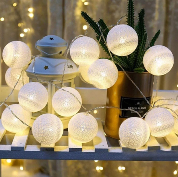 Küçük resim: Top Led Oda Süsleme Işıklı Top Aydınlatma 1,5 Metre