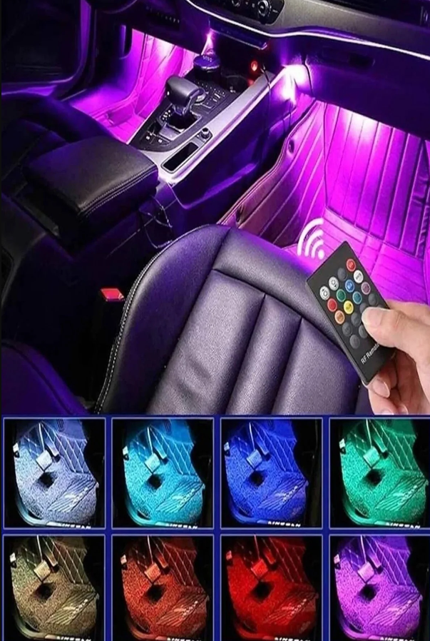 Küçük resim: Araç İçi Rgb Renkli Kumandalı Led