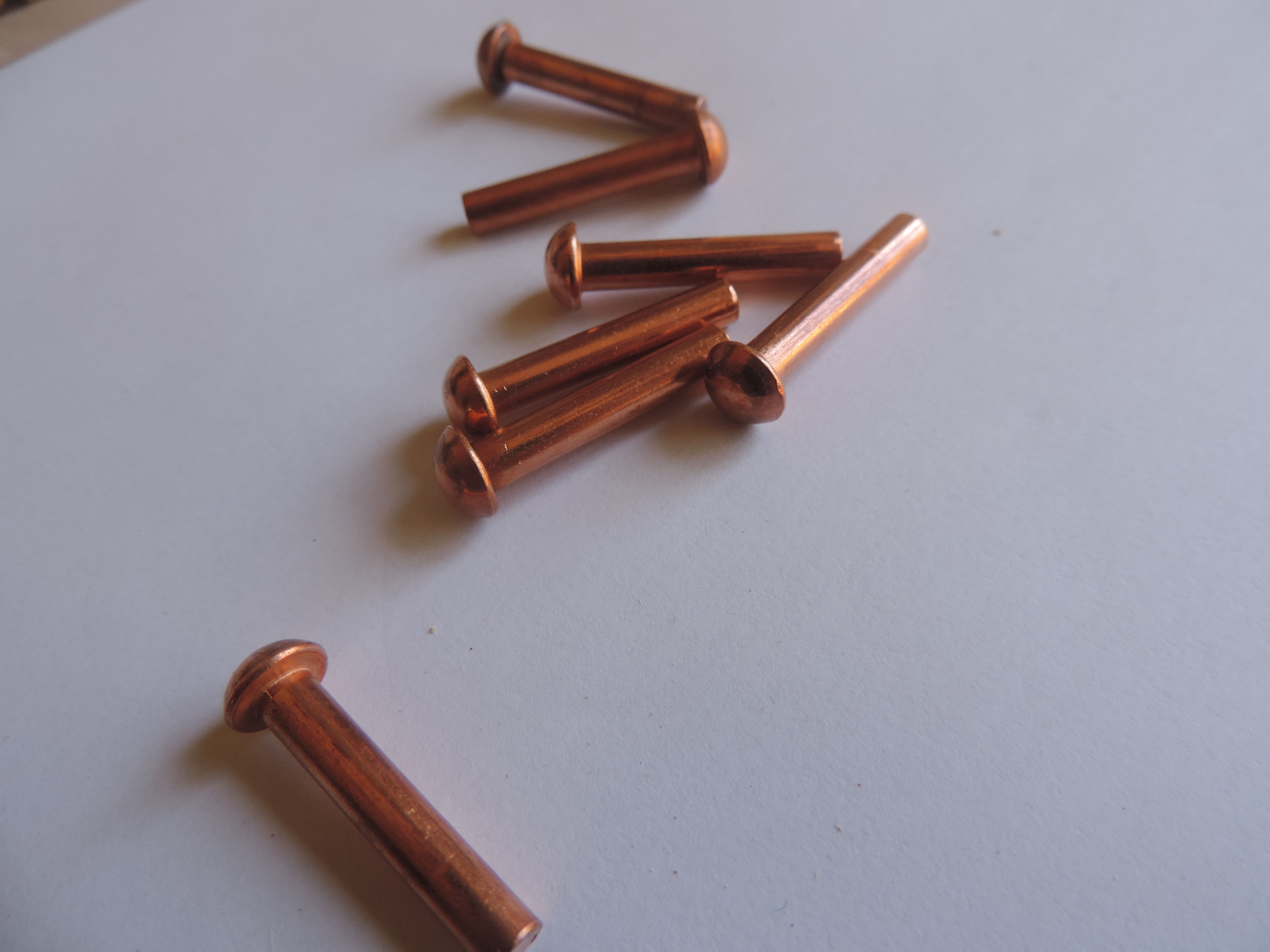1/8 x 1 inch copper Rivets