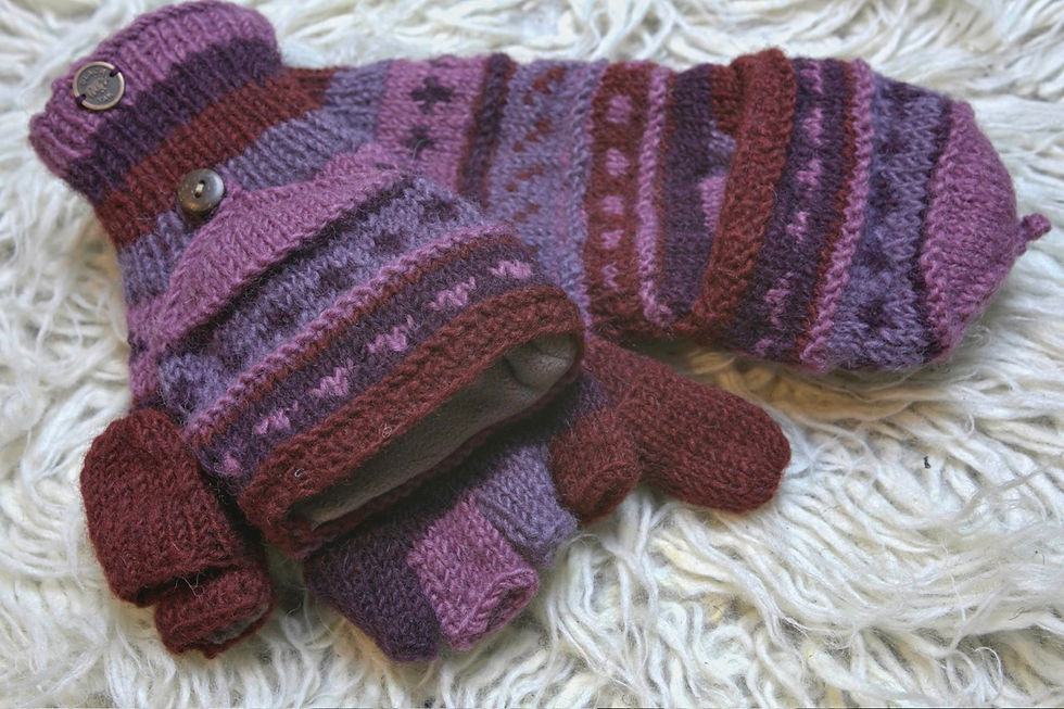 Thumbnail: Pink Purple Grad Mittens by Black Yak