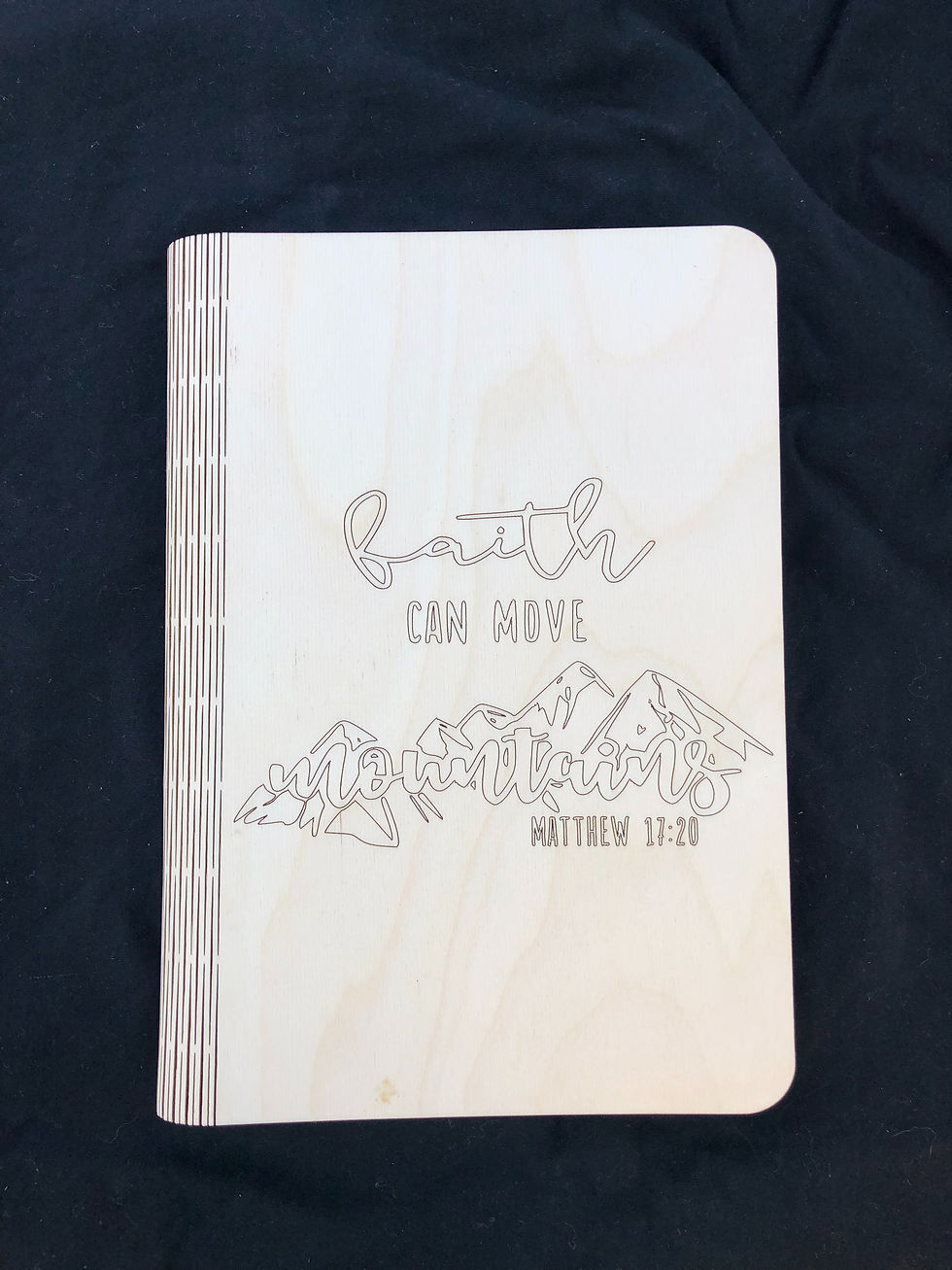 Faith Can Move Mountains Notebook Cover