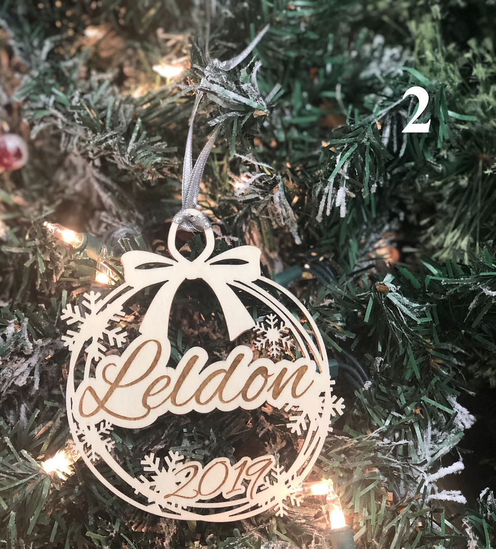 Thumbnail: Personalized Ribbon Ornaments