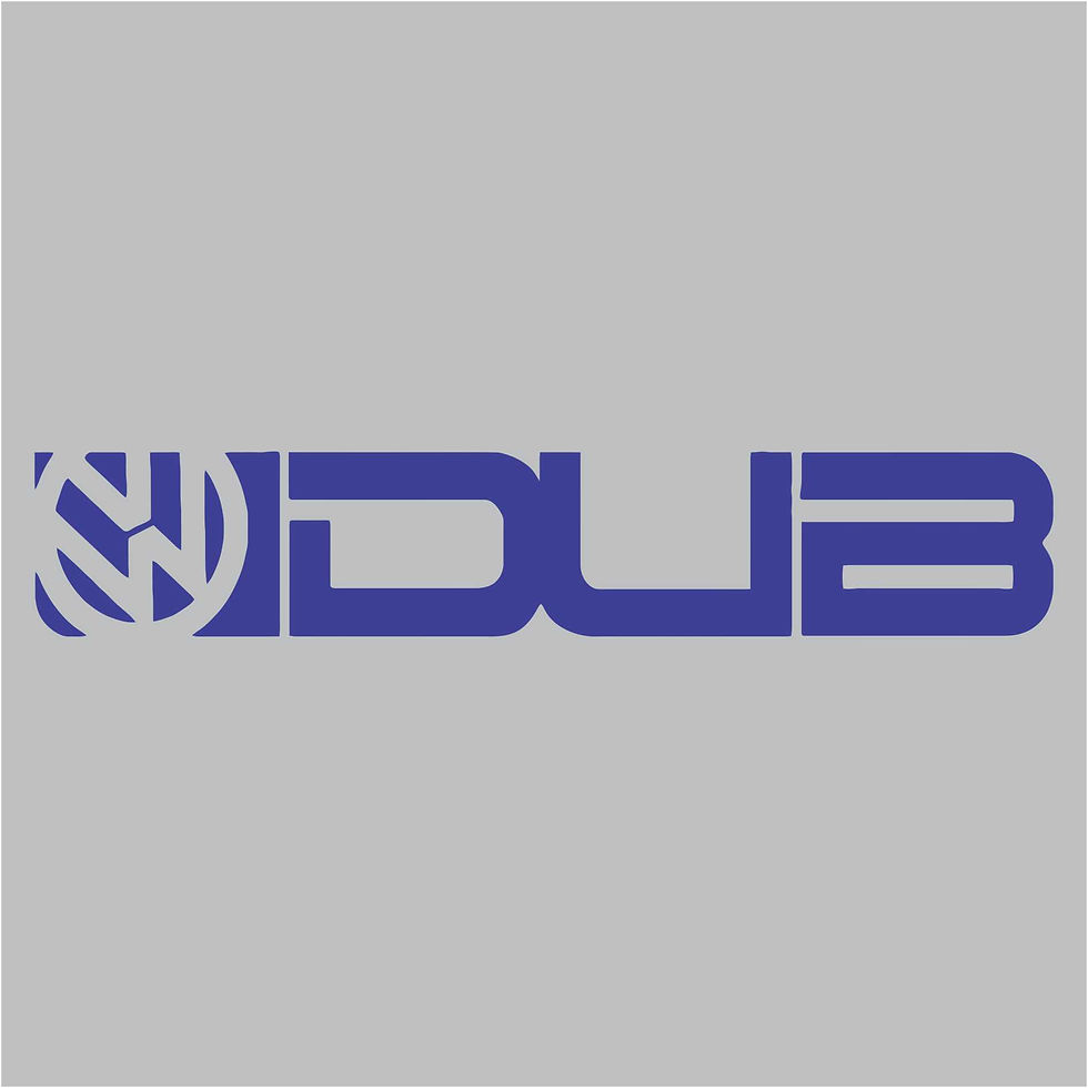 Thumbnail: Adesivo Volkswagen Dub 22x4cm a207