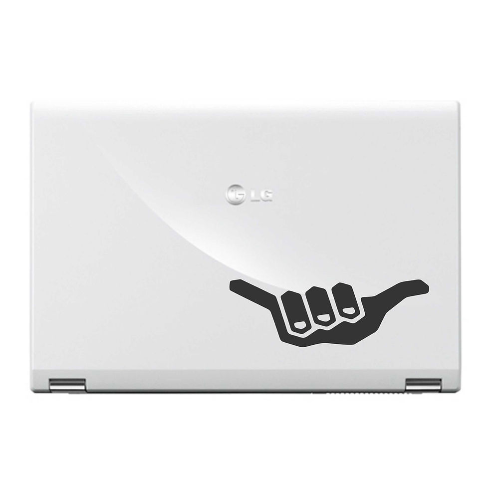 Thumbnail: Adesivo Prancha Surf Carro Hangloose Hang Loose 12x4cm