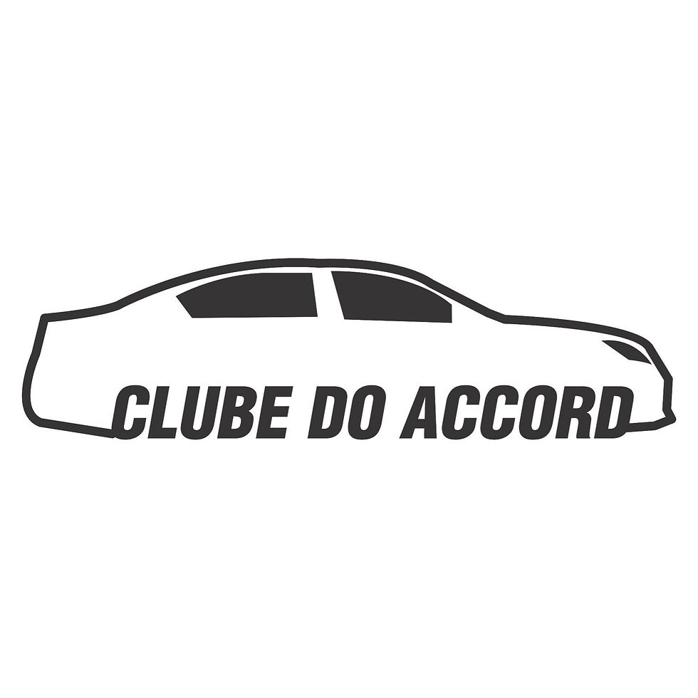 Adesivo Clube do Honda Accord 15cm preto