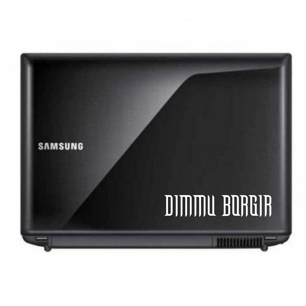 Adesivo Metal Dimmu Borgir 15x3cm