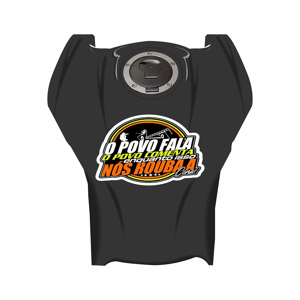 Thumbnail: Adesivo 20x13 carro moto caminhão O povo fala o povo comenta enquanto isso nós rouba a cena C17