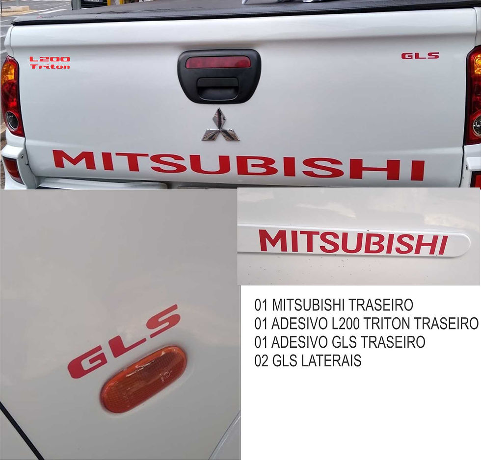 Kit Adesivos Mitsubishi Triton Gls a202