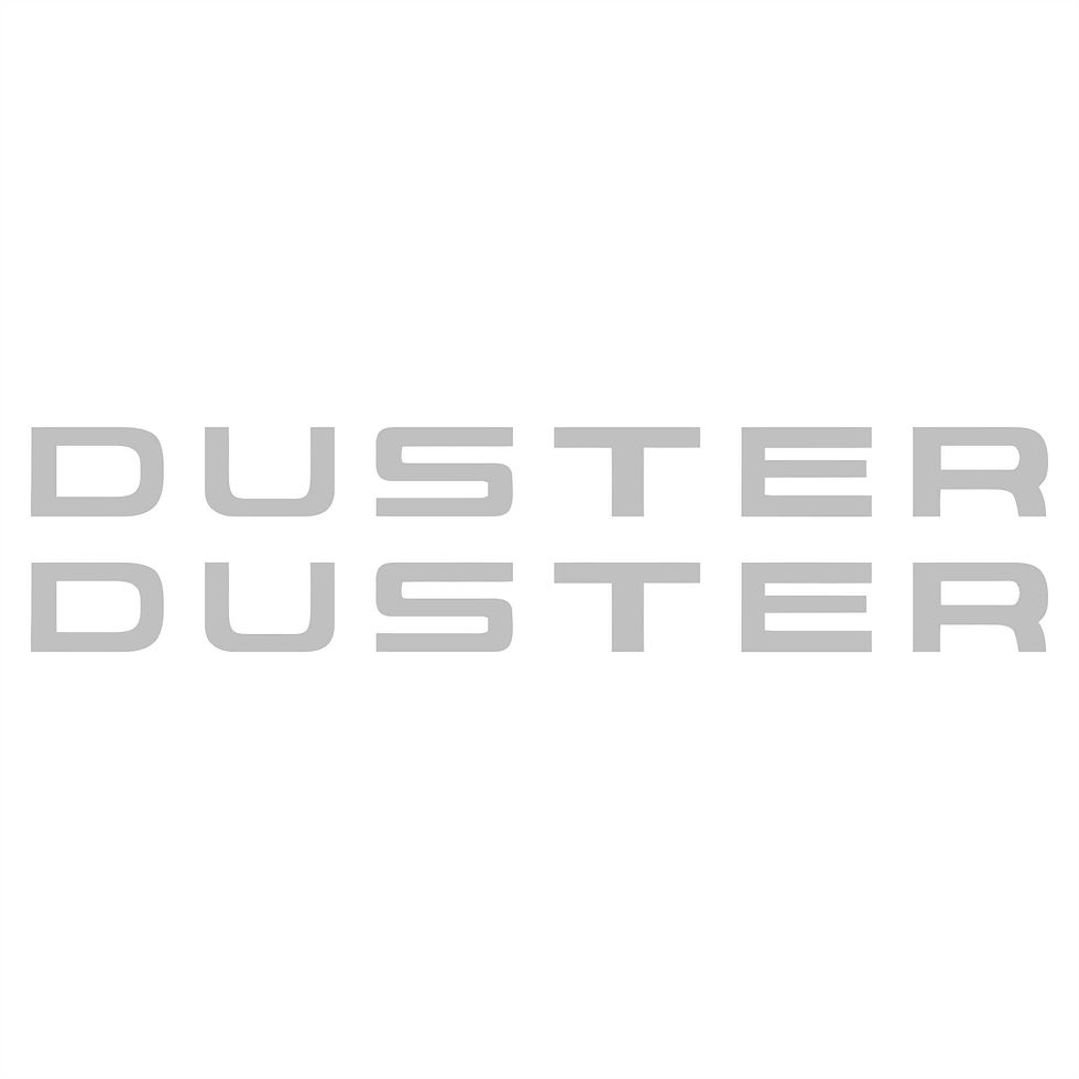 Thumbnail: Par de adesivos Renault Duster 17x1,5cm cada a345
