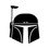 Miniatura: Adesivo Jedi Star Wars Boba Fett 10x8cm