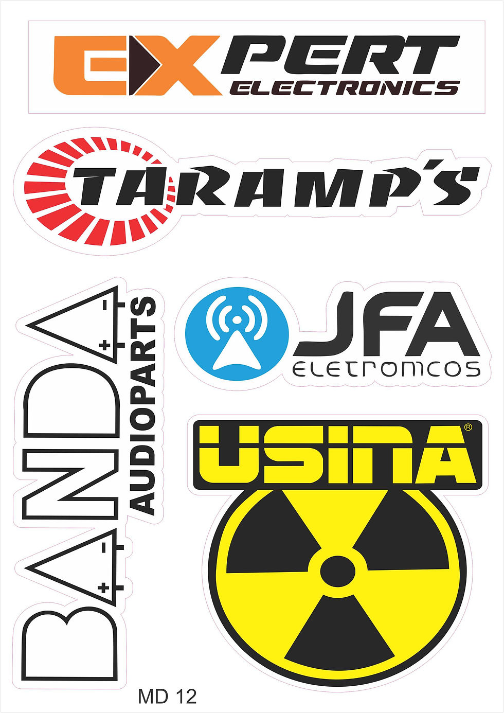 Adesivo Cartela tam. A4 Motorista Caminhão Boléia Moto a391 md12