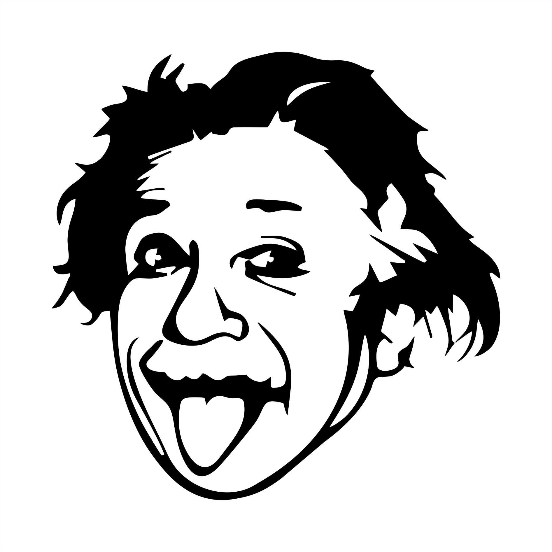 Adesivo Divertido Ciências Física Albert Einstein 10x10cm