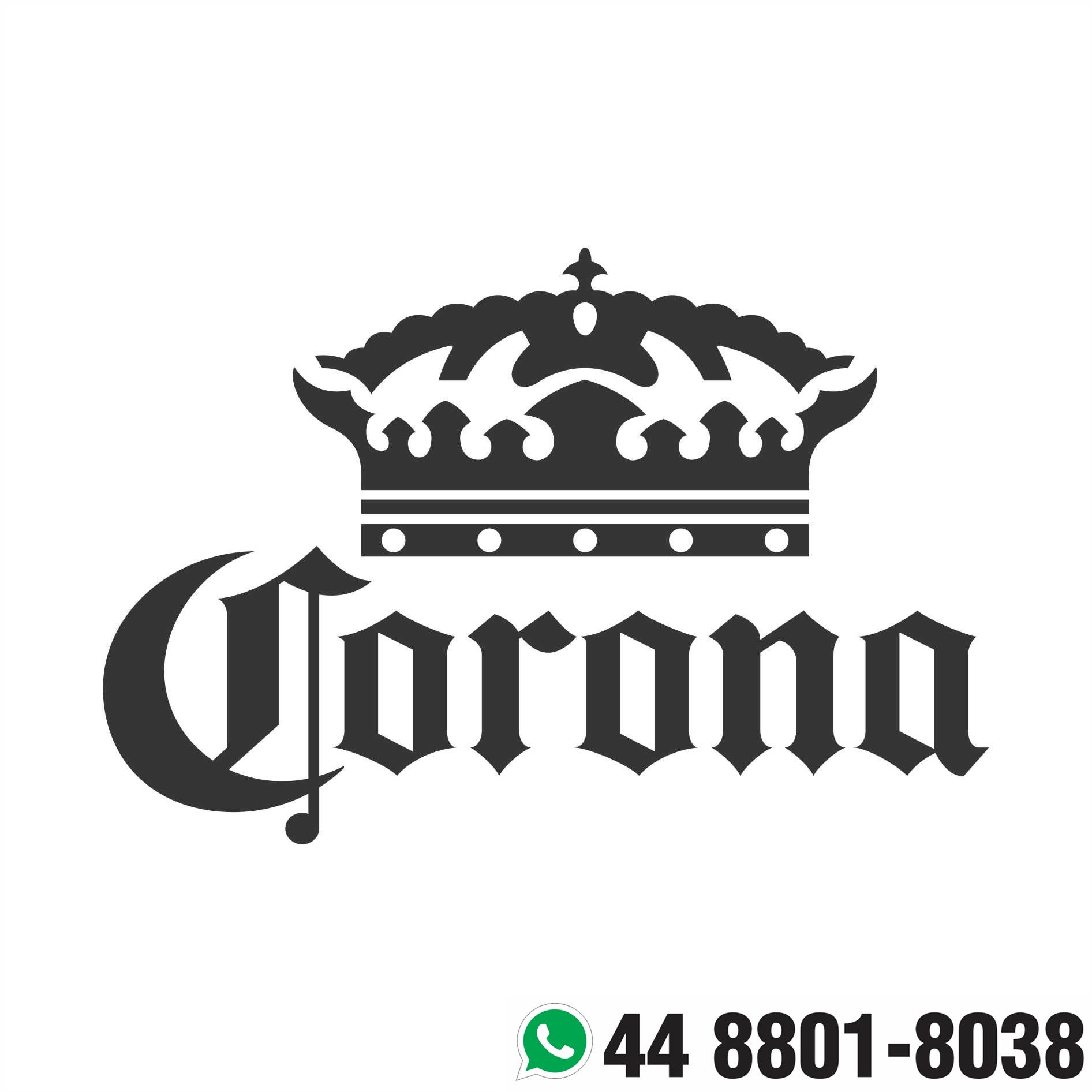 Adesivo Cerveja Corona 13X8,7cm