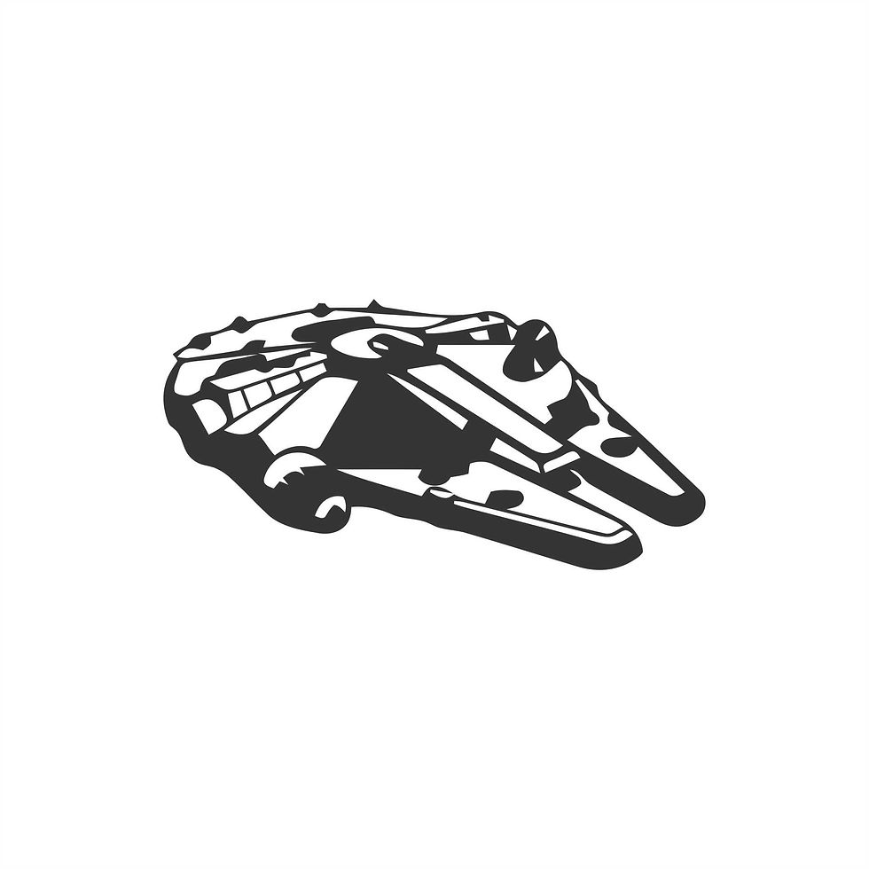 Adesivo Star Wars Millenium Falcon 10x5cm ou 20x10cm