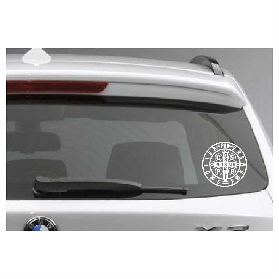 Miniatura: Adesivo Medalha De São Bento 15x15cm