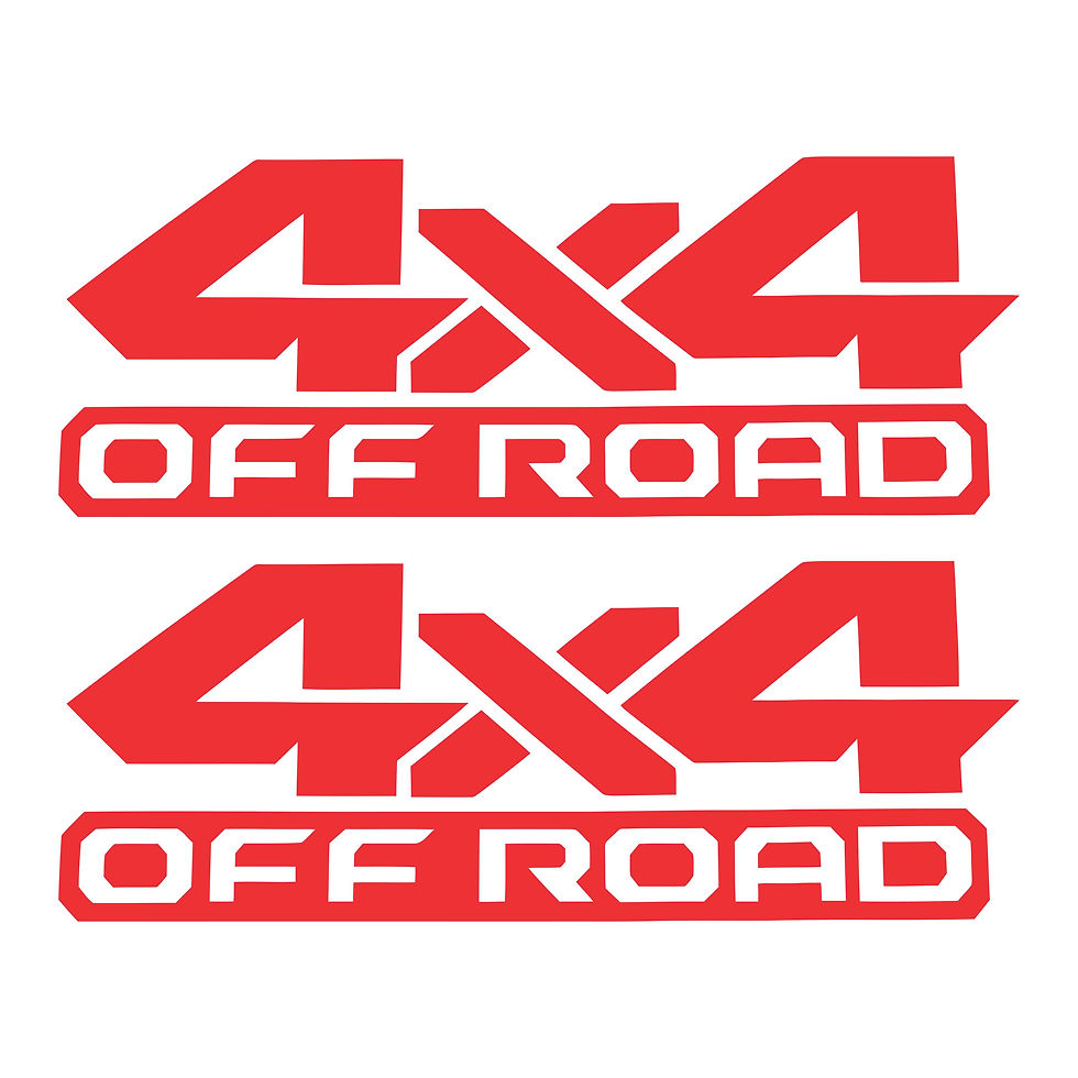 Thumbnail: Adesivo 4x4 Offroad 40x15cm Par A429