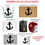 Thumbnail: Adesivo Ancora Naval Marinha Pescaria Em Vinil