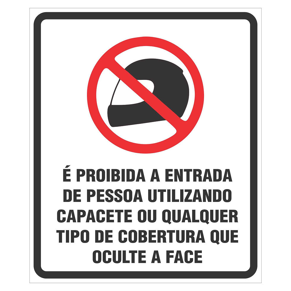 2x Adesivo Proibido entrada de capacete 16,5x19,5 a135