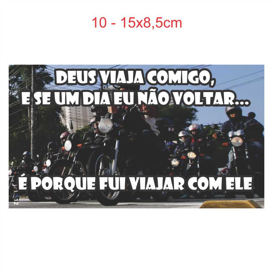 Miniatura: 1x Adesivos Frases Motoboy a242