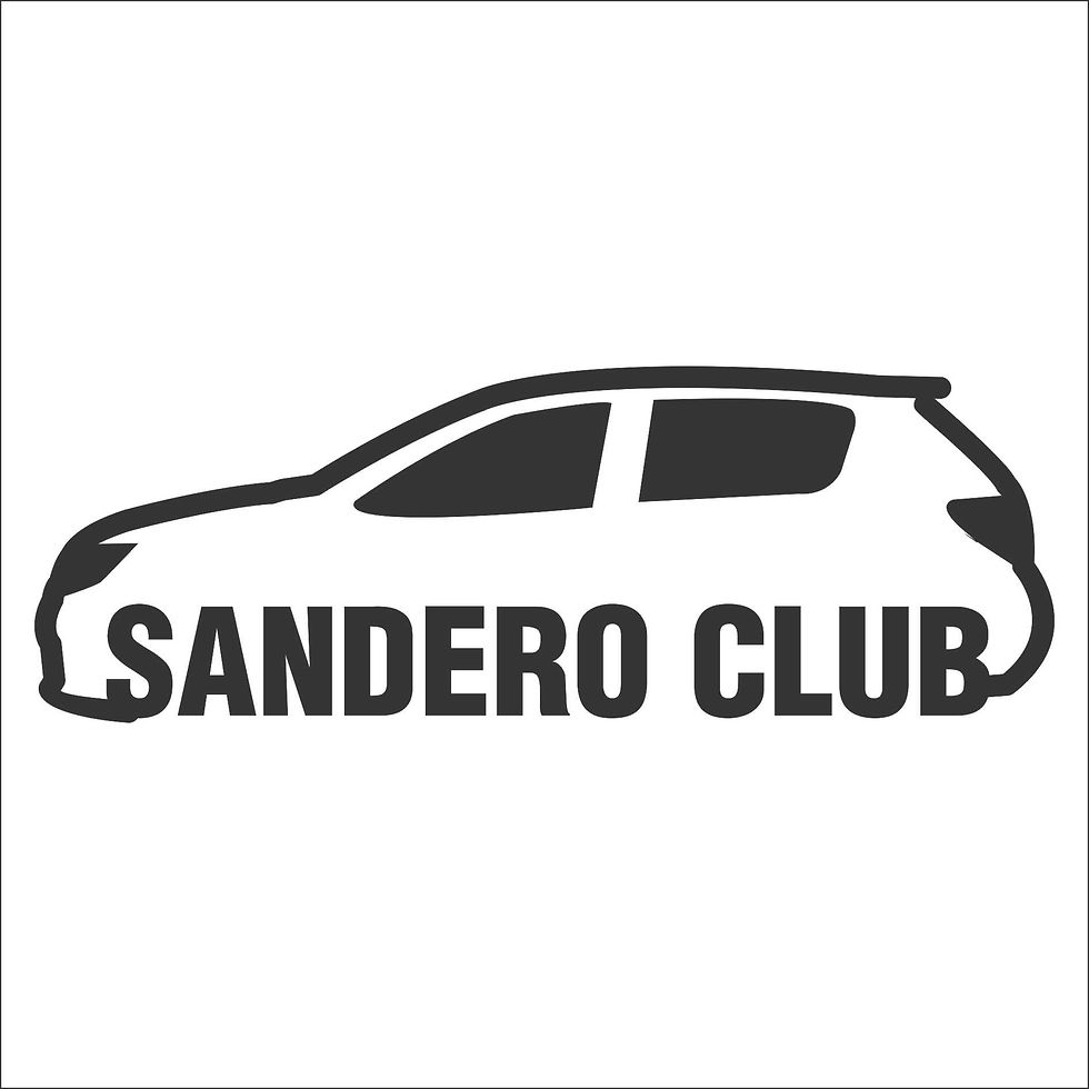 Adesivo Clube do Renault Novo Sandero 2016 preto