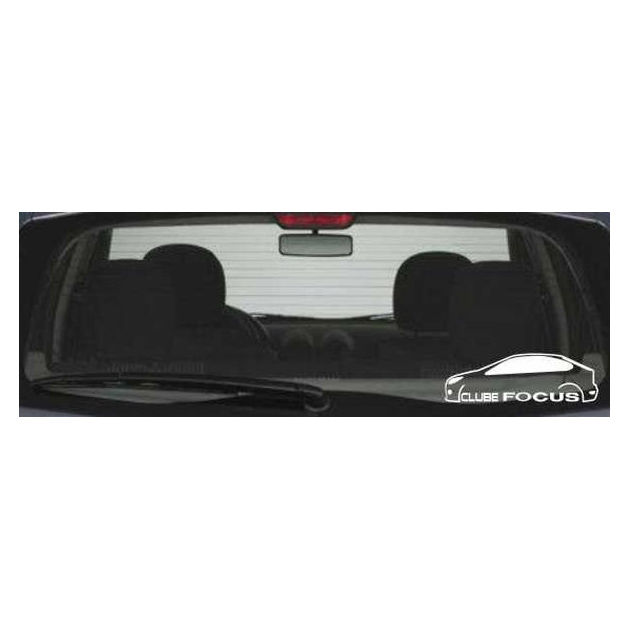 Adesivo Clube do Ford Focus 15cm branco