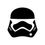 Miniatura: Adesivo Stormtrooper Star Wars Force Awakens