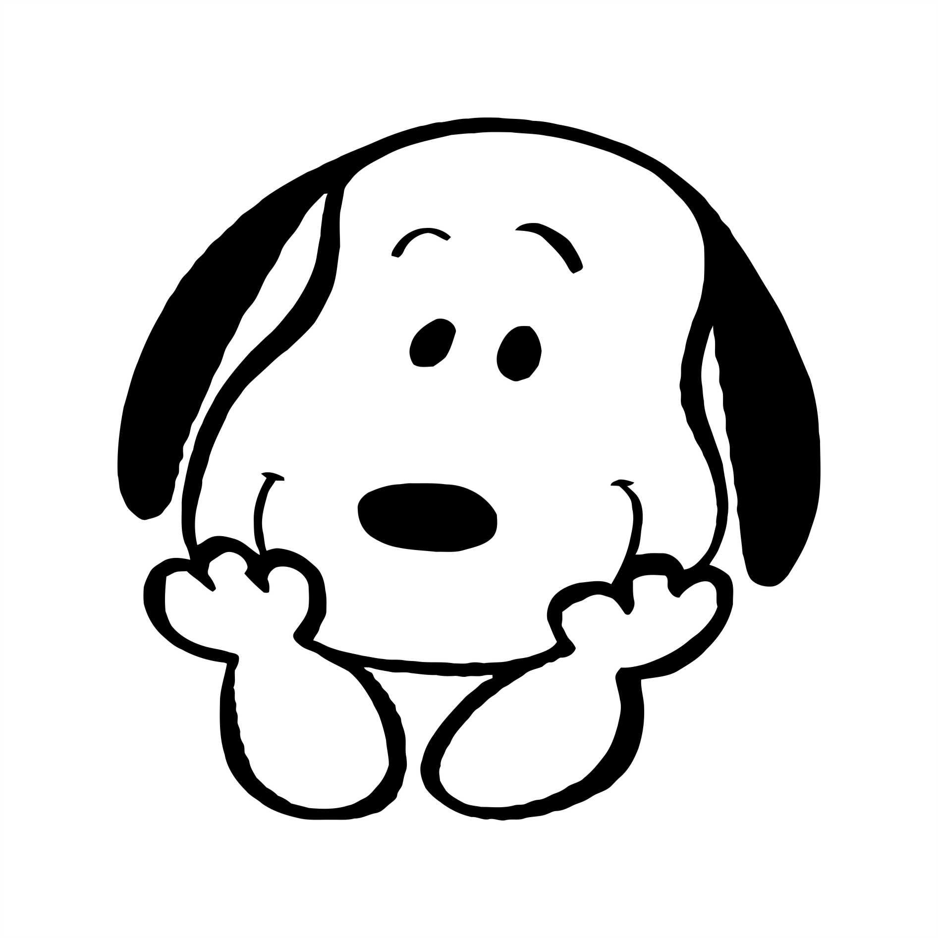 Adesivo Cachorro Dog Pet Snoopy Snoopie mod. 4 - 10x10cm