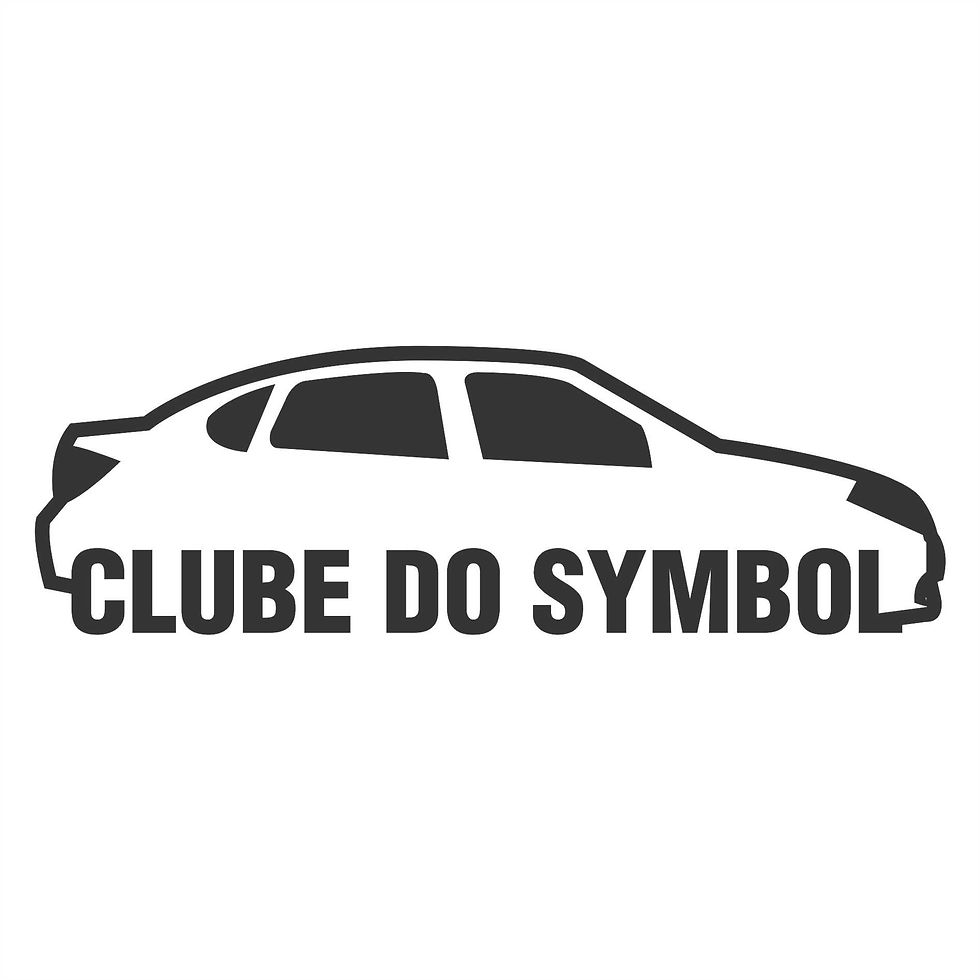 Adesivo Clube do Renault Symbol - 15cm preto