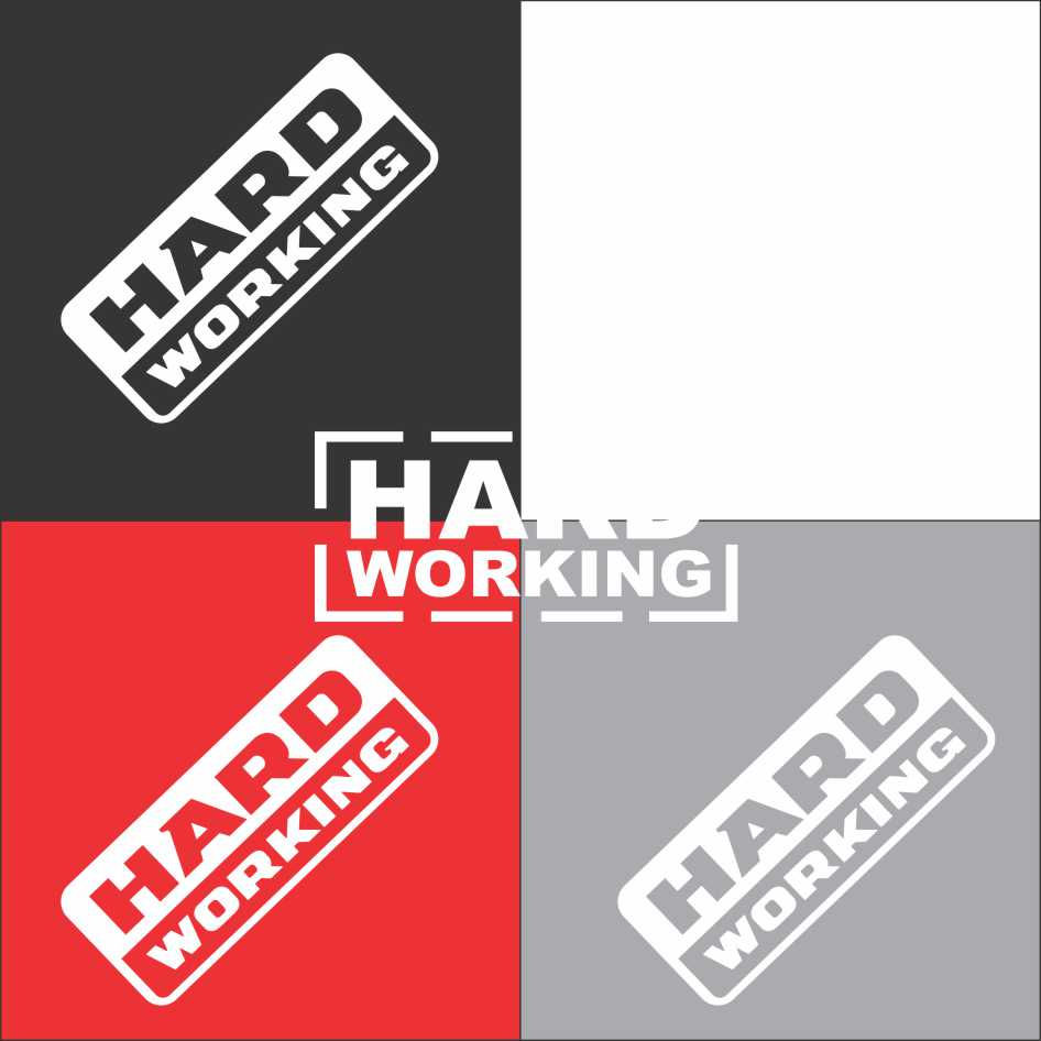 Thumbnail: 3x Unid. Adesivo Sem Fundo Fiat Strada Hard Working A097b