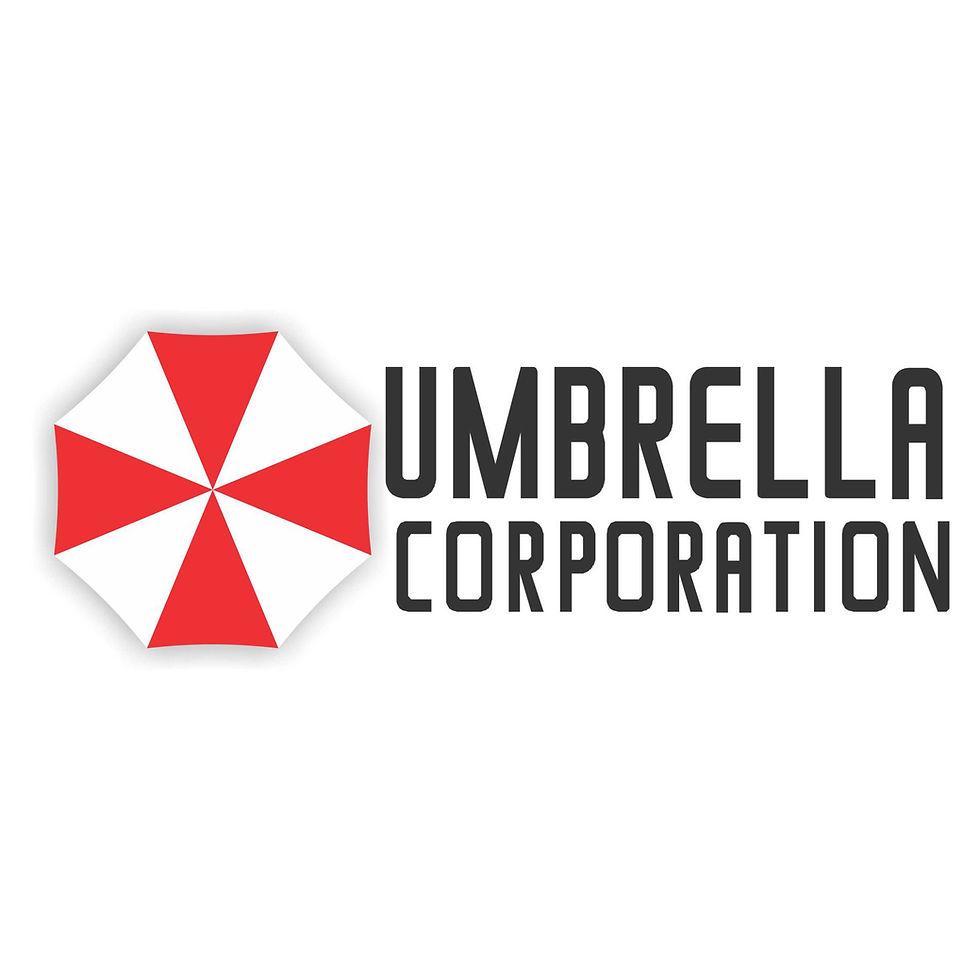 Adesivo Resident Evil Umbrella Corp. 22x8cm
