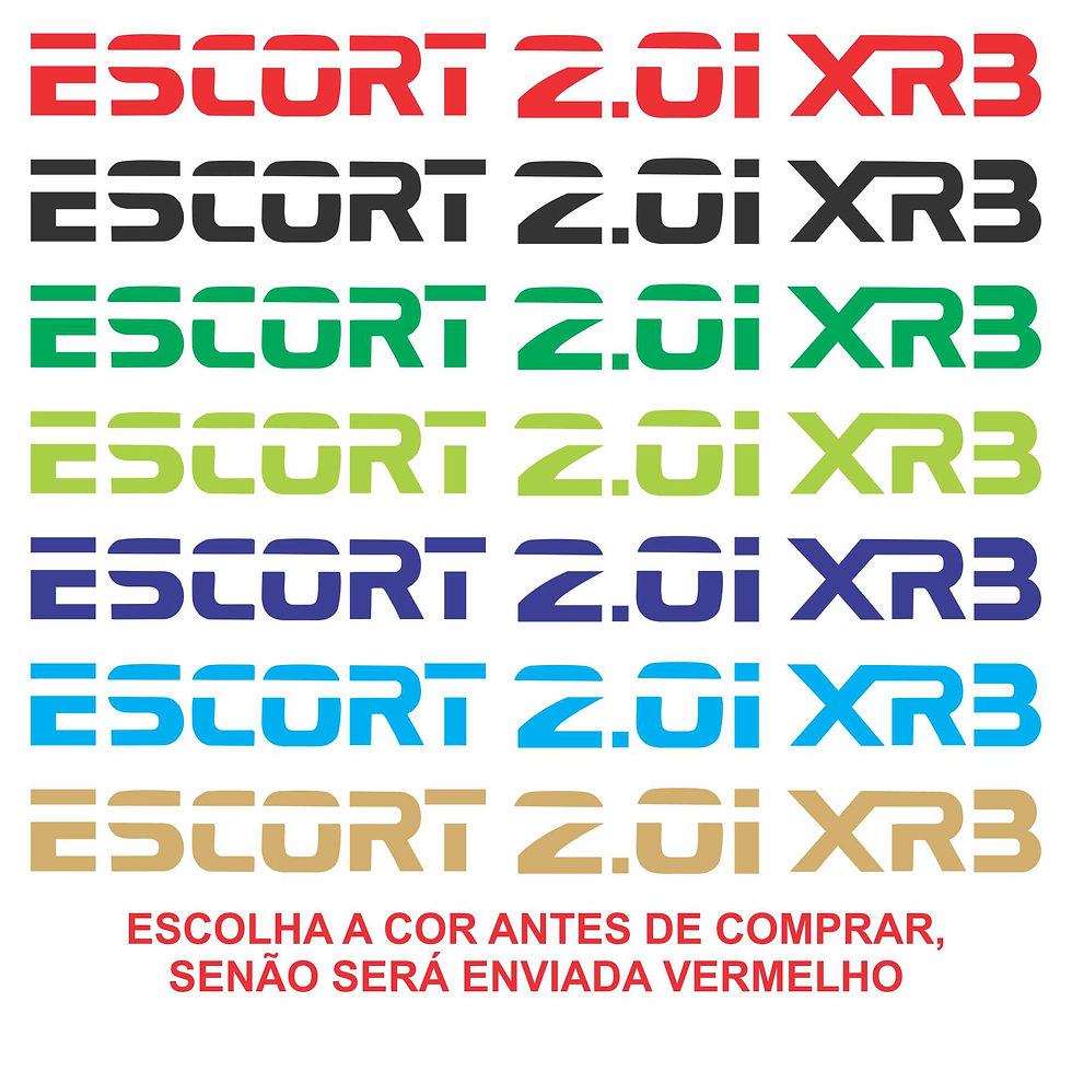 Kit Adesivos Ford Escort Xr3 2.0i A149