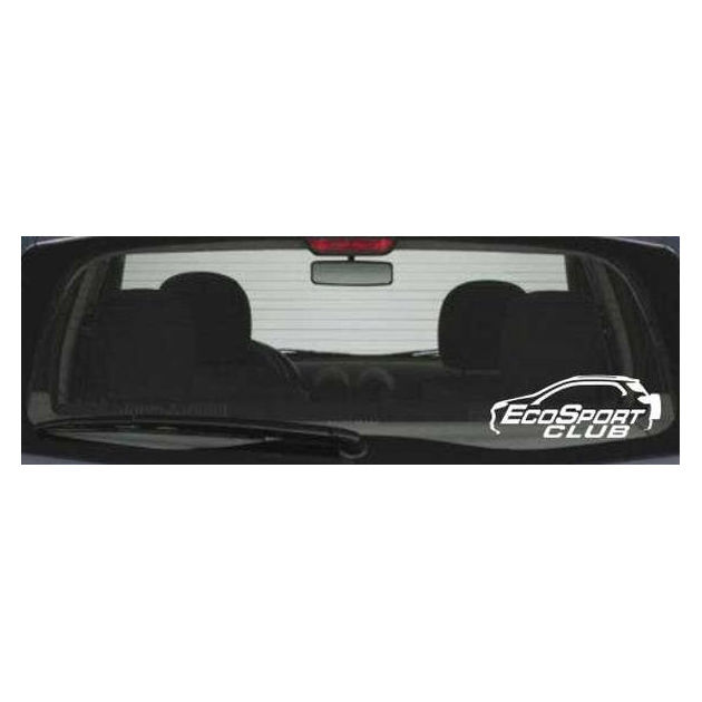 Adesivo Clube do Ford Ecosport 15cm BRANCO