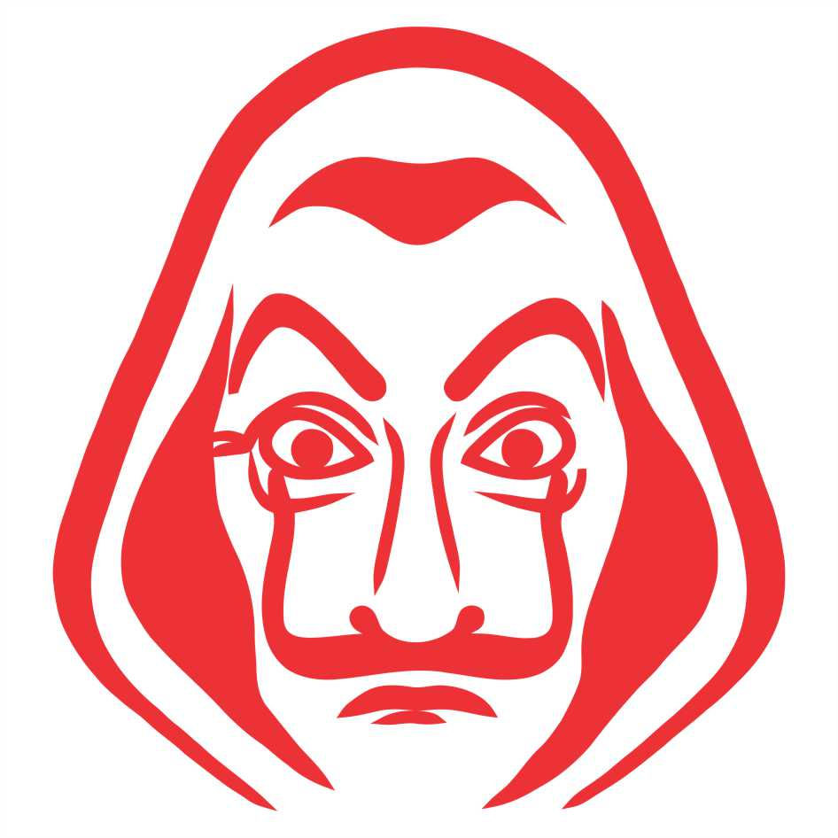 Miniatura: Adesivo Recorte La casa de papel 14x15cm a225