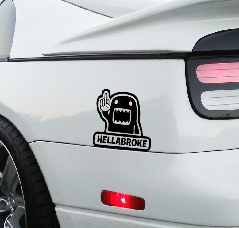 Miniatura: Adesivo Hella Broke Domo JDM 15x12cm a037